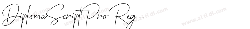 DiplomaScriptPro Reg字体转换